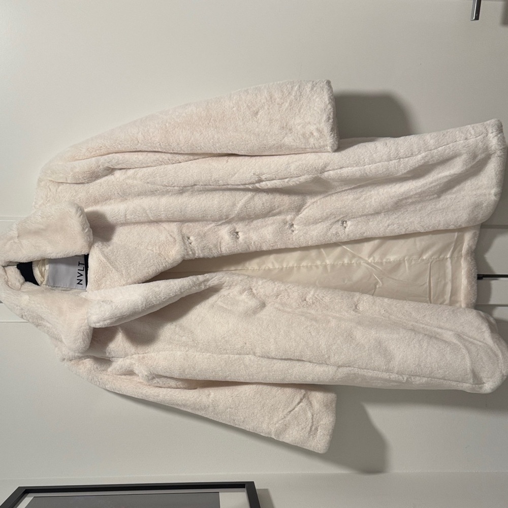 NVLT Cream Double-Breasted Coat